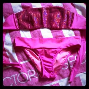 VS Pink Bling - TOP is M/BOTTOMS are S Bikini